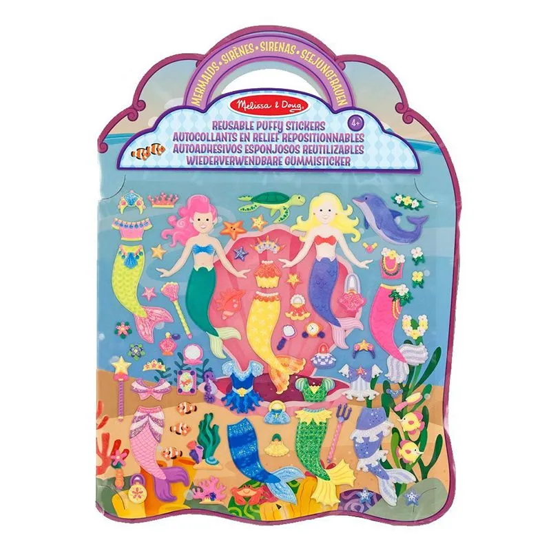 Melissa & Doug Gjenbruks Klistermerker - Havfruer