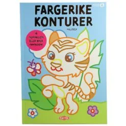 Tactic Malebok - Fargerike Konturer