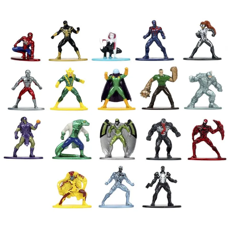Marvel Spider-Man Nano MetalFigs S7 - Figursett Med 18 Figurer - Bilde 2