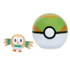 Pokémon Clip 'N' Go - Rowlet Med Nest Ball