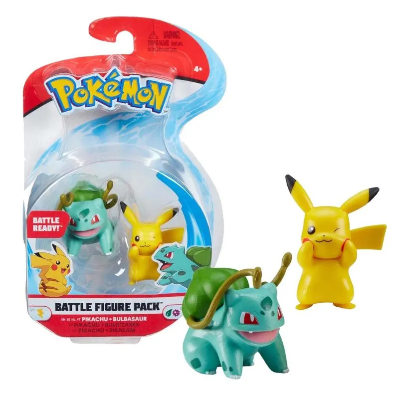 Pokémon Battle Figur - Pikachu Vs Bulbasaur - Bilde 4