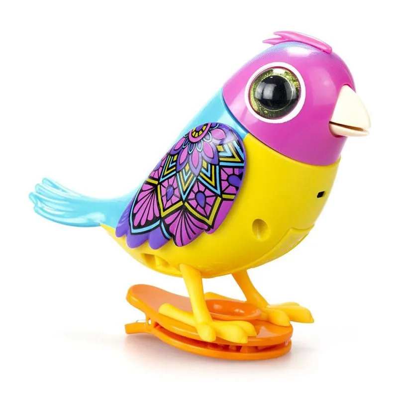 Silverlit Digibirds 2 - Gul, Blå Og Rosa Fugl Med 50 Melodier Hode - Bilde 2