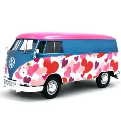 MotorMax Volkswagen VW Type 2 (T1) - Varebil Love Rosa Hjerter Skala 1:24