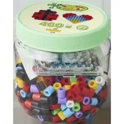 Hama Maxi Perlesett I Boks 400 Perler - Hjerte Og Firkant