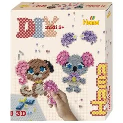 Hama Midi Gaveeske 2500 Perler - Dyresalong