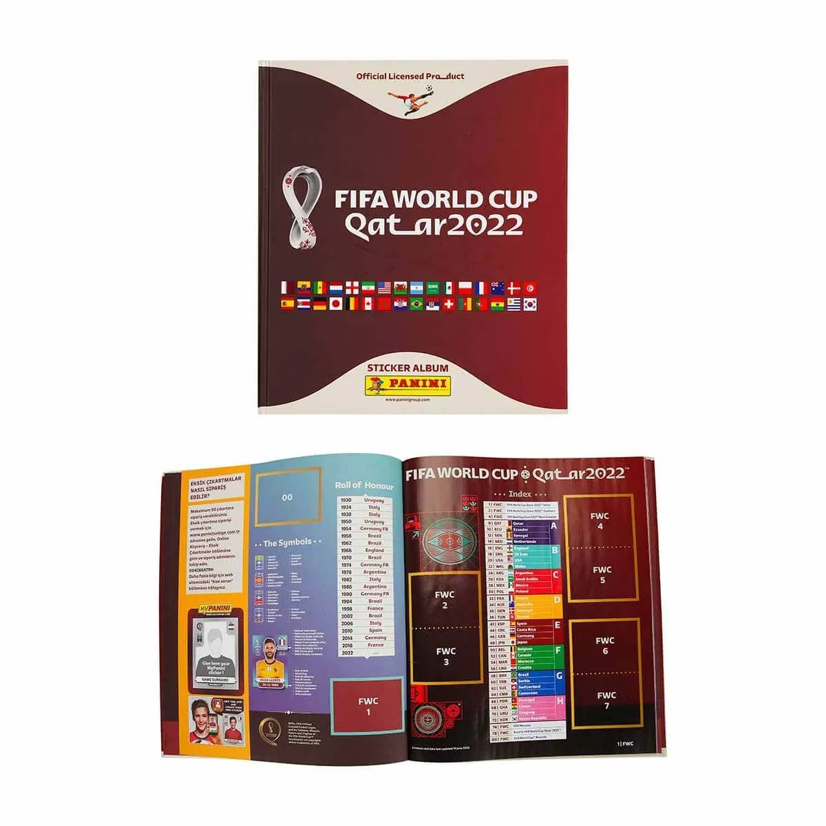 World C. 2022 Hardcover Klistremerkealbum - Bilde 2