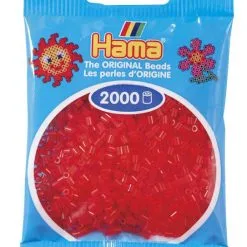 Hama Mini 2000 Perler - Transparent Rød 13