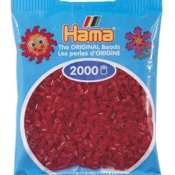 Hama Mini 2000 Perler - Mørk Rød 22