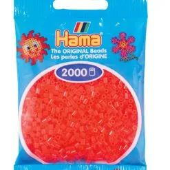 Hama Mini 2000 Perler Neon Rød 35