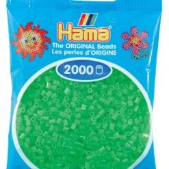 Hama Mini 2000 Perler Fluorescent Grønn 42