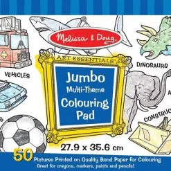 Melissa & Doug Jumbo Malebok Blå