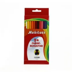 Malekatt - 24 Fargeblyanter