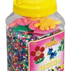 Hama Midi Perlesett 16000 Perler I Gul Bøtte