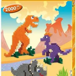 Hama Midi Perlesett 2000 Perler - Dinosaurer