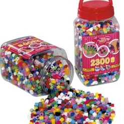 Hama Maxi 2300 Perler I Rød Bøtte