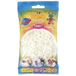 Hama Midi 1000 Perler - Glow In The Dark Grønn 55