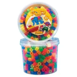 Hama Maxi 600 Perler I Boks - Neon Mix