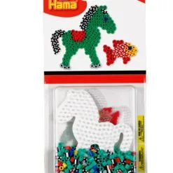 Hama Midi Perlesett Blisterpakke 350 Perler Med Striper - Hest Og Fisk