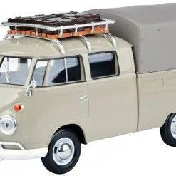 Motormax - Volkswagen Type 2 Pickup Varebil Med Tak 1:24 Grå