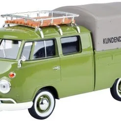Motormax - Volkswagen Type 2 Pickup Varebil Med Tak 1:24 Grønn