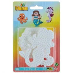 Hama Midi Perlebrett 3-pakning - Havfrue, Sekskant & Sjøhest