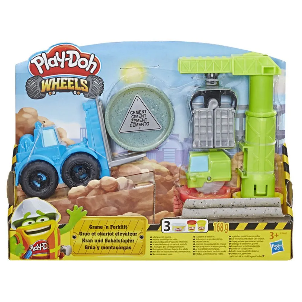 Play Doh- Krane Og Gaffeltruck
