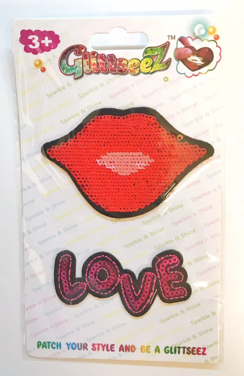 Glittseez Patch- Kyssemunn