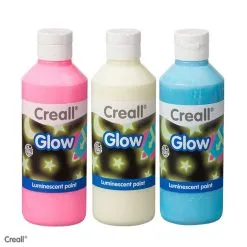 Creall Glow In The Dark Maling- 3 X 250ml