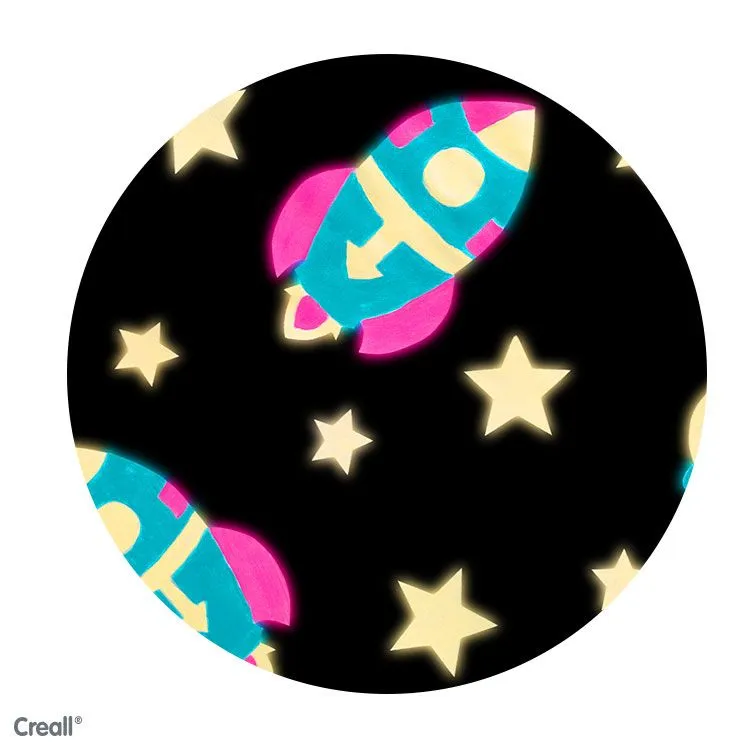 Creall Glow In The Dark Maling- 3 X 250ml - Bilde 3