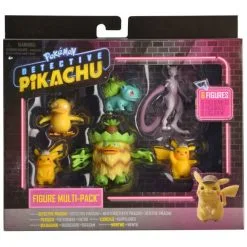 Pokemon Detective Pikachu - 6 Pakning Med Figurer