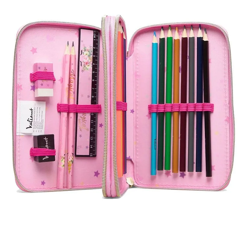 Dobbel Pennal Med Innhold - Enhjørning - Bilde 4