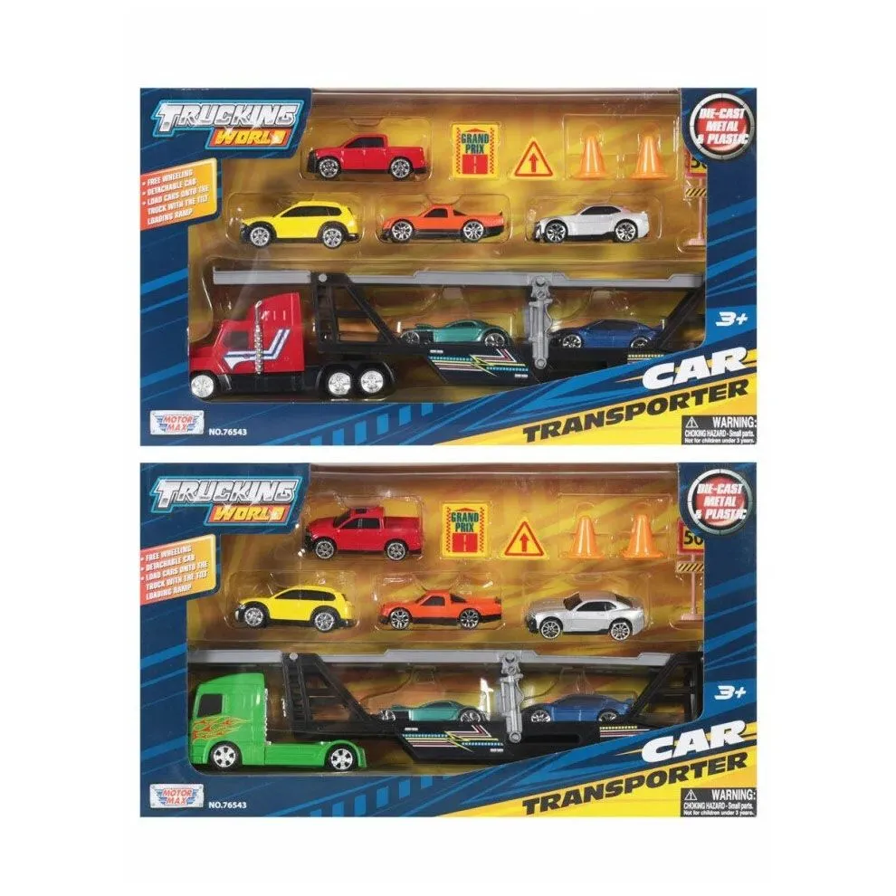 MotorMax Biltransporter Med 6 Biler 36 Cm - Bilde 2